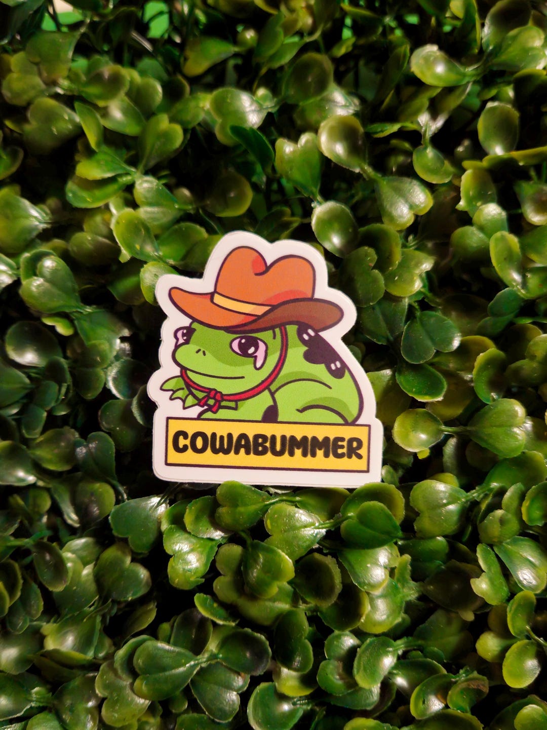 Cowboy Frog Sticker Cowabummer Cowboy Frog / Diecut Vinyl Sticker - Etsy