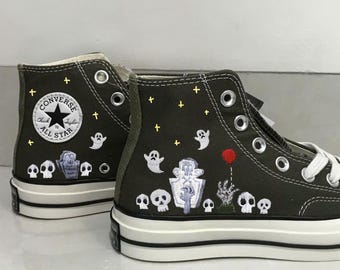 Converse Chuck Taylor 1970s embroidered with hallowen - Personalized Converse shoe