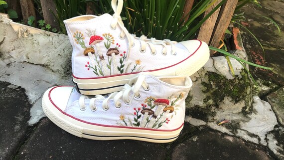 Converse 2024 embroidered shoes