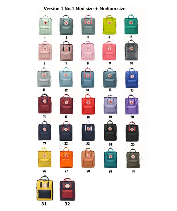 Kanken color chart new arrivals