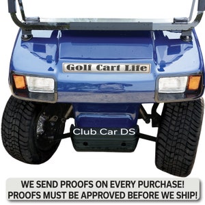 Elevate Your Golf Cart Style with a Engraved Faux Silver Emblem for Club Car DS