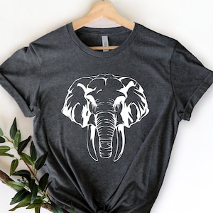 Elephant T-Shirt Women, Zoo Animal Tshirt, Boho, Animal Prints, Save The Elephants, Zoologist, Vacation, Wanderlust, Outdoor, Explore More