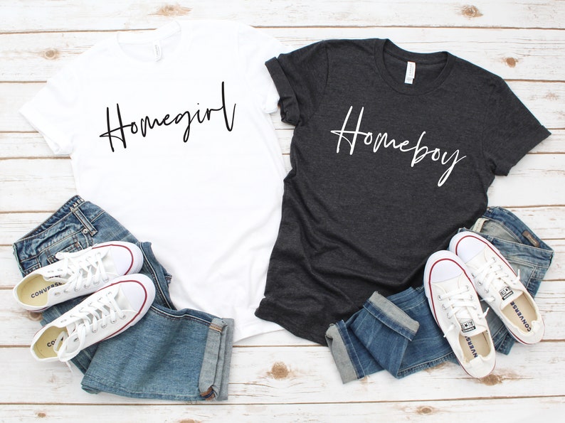 Homegirl Homeboy Matching His and Her Shirt Matching Family - Etsy