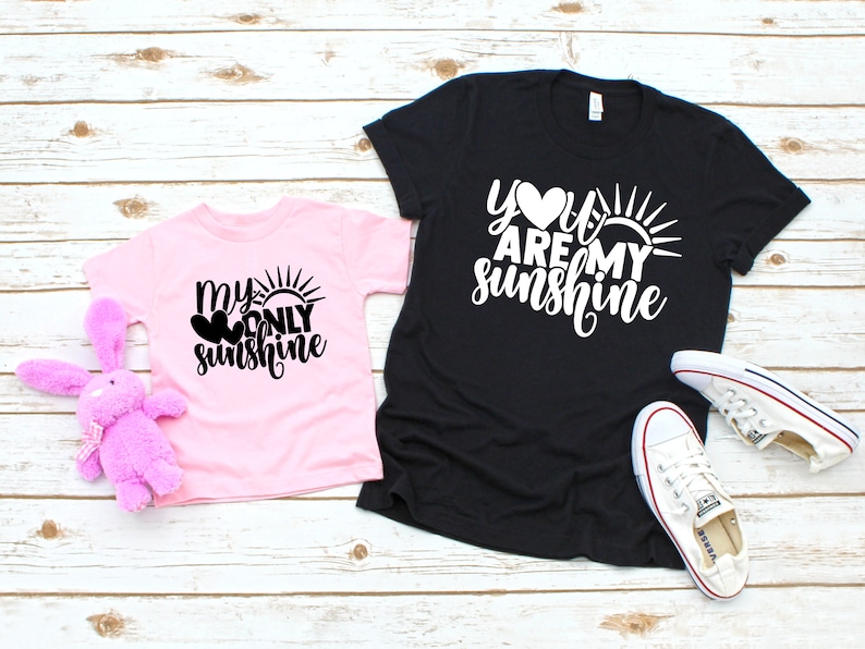 Download You Are My Sunshine Mother Daughter Matching Shirts Mommy ...