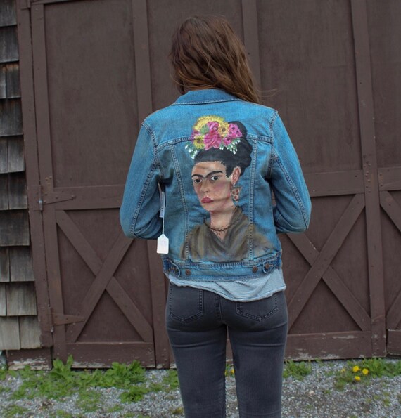 frida kahlo denim jacket