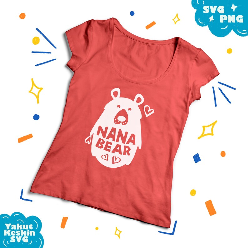 Download Grandma Mama Bear Mothers Day Svg Cut File Nana Bear Silhouette Shirt Design Vector Clipart Svg Dxf Png Files For Silhouette And Cricut Clip Art Art Collectibles Kromasol Com