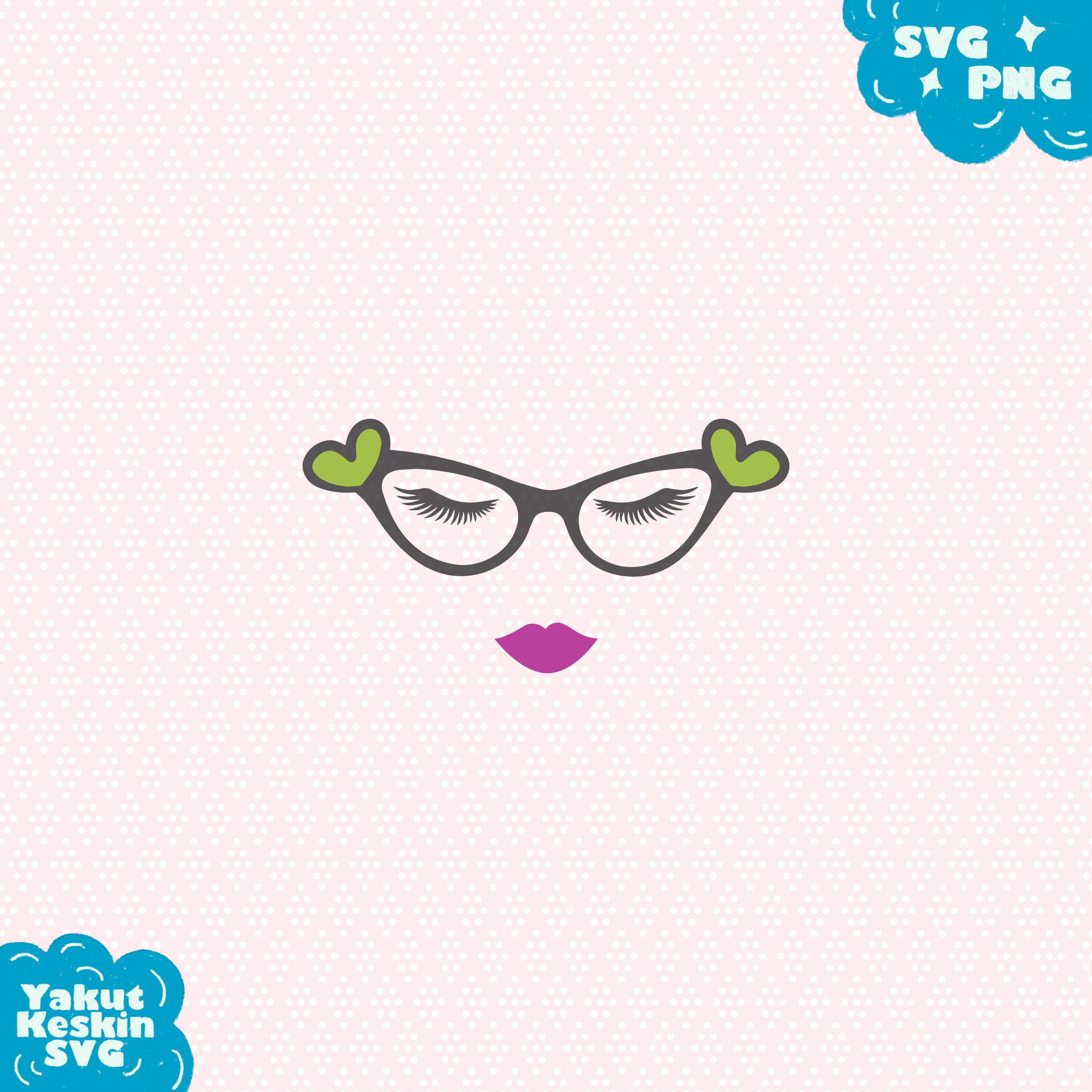 Download Face SVG Halloween svg fall svg eyelashes svg lips svg | Etsy
