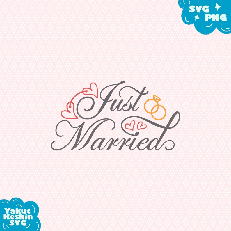 Download Wedding Sign Svg Just Married Svg Love Bridal Heart Ring Svg Wedding Party Clip Art Svg Dxf Png Files For Silhouette And Cricut Clip Art Art Collectibles