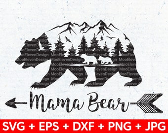 Free Free 64 Mountain Range Bear Svg SVG PNG EPS DXF File