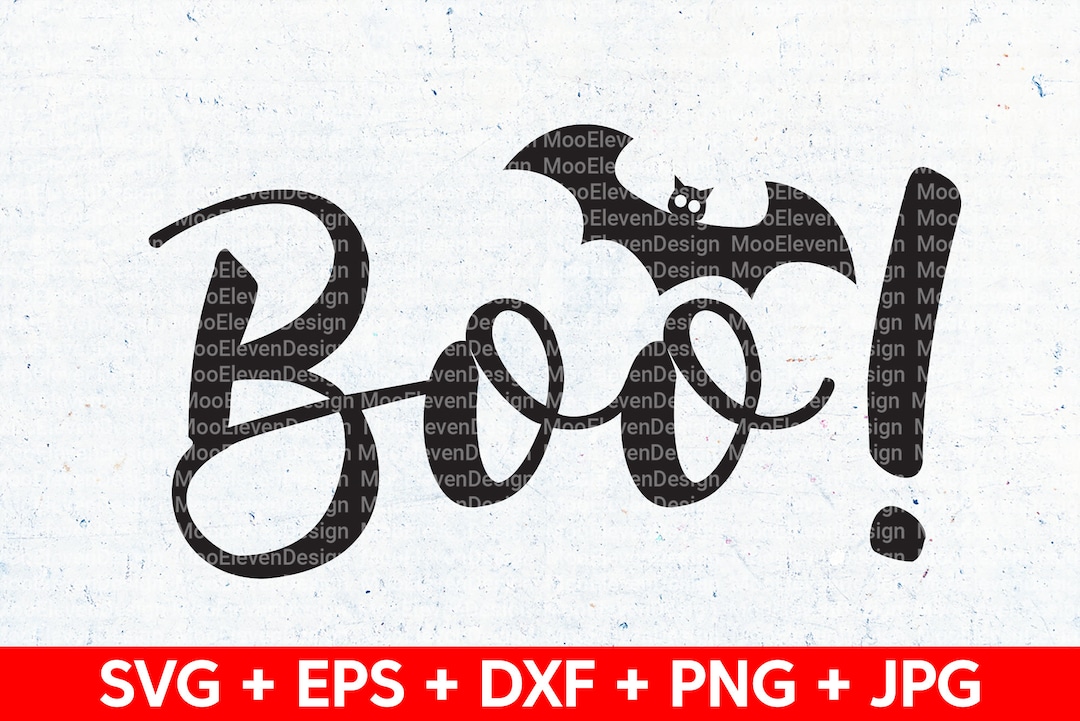Boo SVG Halloween, Boo SVG File Silhouette Cutting File, Cricut ...