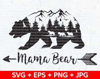 Mama Bear and Cubs - Etsy