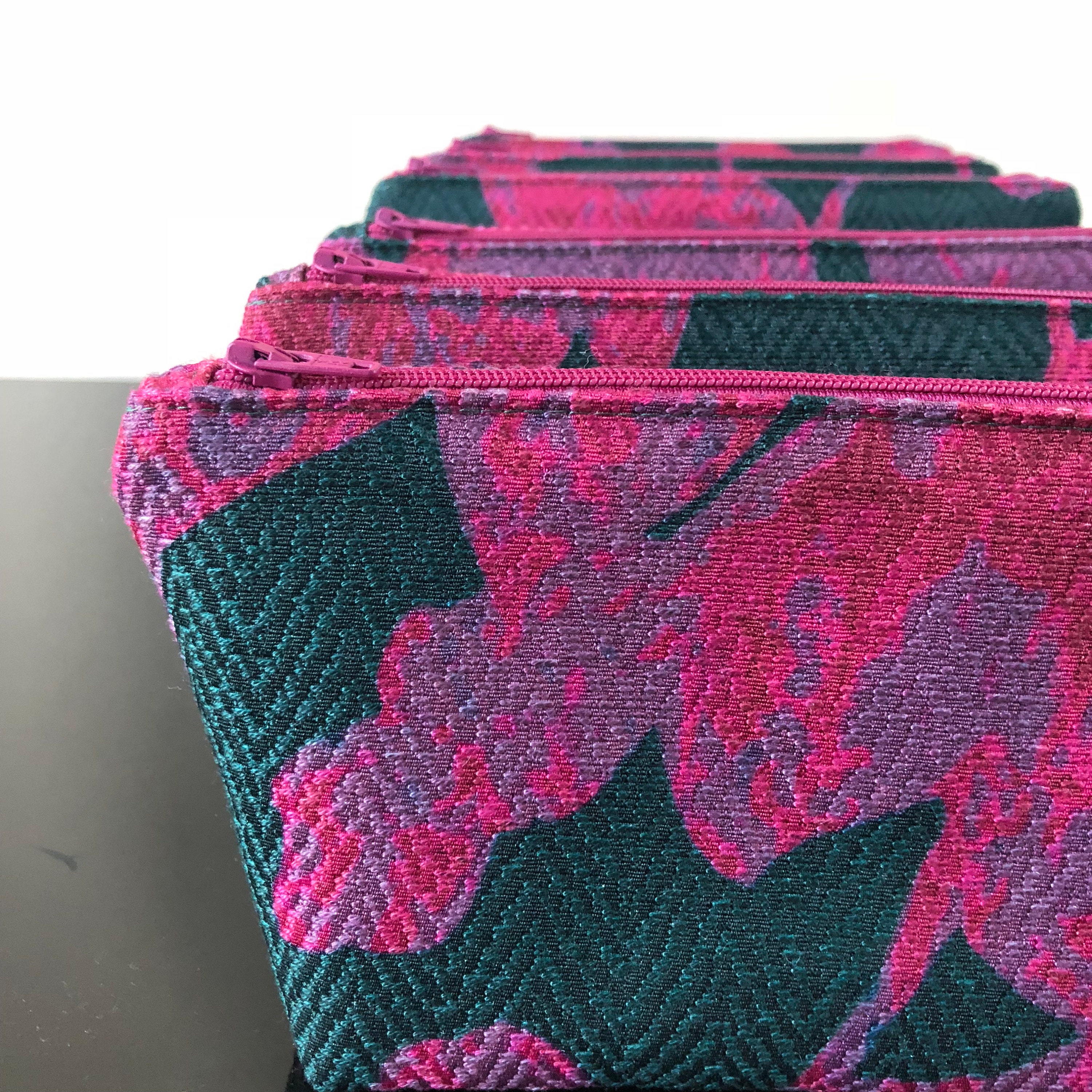 PQV Kosmetiktasche 24x17x5 Cm – Baumwolle-Leinen, Wasserdicht, Doppelseitig Bedruckt, Perfekt Für Make-up & Reise