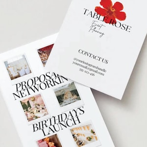 Bewerkbare sjabloon voor moderne luxe evenementenplanning