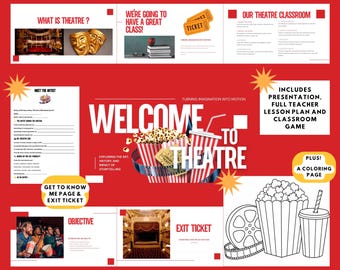 Welcome to Theatre | First Day of Drama Class Lesson, Activities & Worksheets
