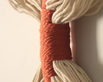 Macrame Rope Wall Art | Contemporary Wall Art | Textile Art | Wrapped Knot Wall Hanging | Rope Sculpture| Minimalistic | Housewarming Gift