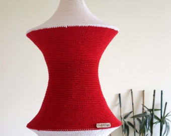 Handmade Crochet Lampshade, Crochet Lights, Boho Light Pendant, Boho Lights, Crochet Suspension Lights