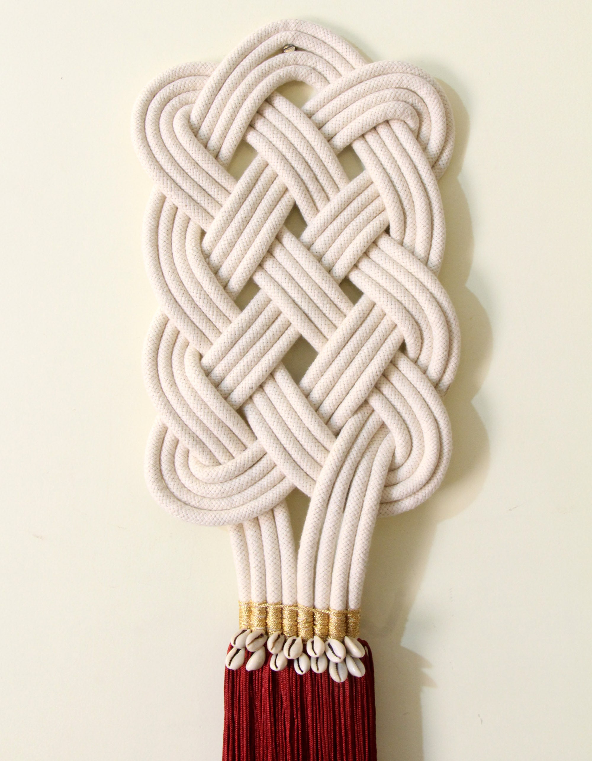 Macrame Rope Wall Art Wall Decor Scandi Wall Art Fringe Decor Etsy