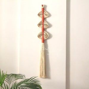 Macrame Rope Wall Art | Contemporary Wall Art | Textile Art | Wrapped Knot Wall Hanging | Rope Sculpture| Minimalistic | Housewarming Gift