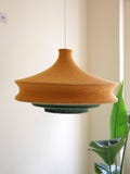 Crochet Ceiling Light Chandelier Boho Light Pendant Handmade Lampshade Lime Green Swag Lamp