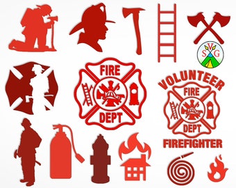 firefighter svg etsy
