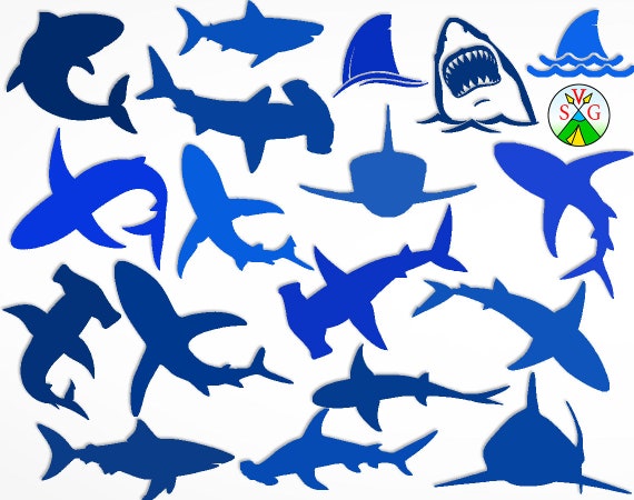Download Sale Shark Svg Cut Files Jaws Cricut Files Fish Etsy