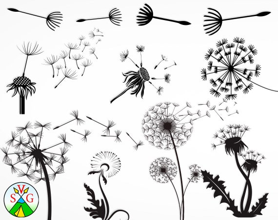 Download Sale Dandelion Svg Cut Files Flower Cricut Files Summer Etsy