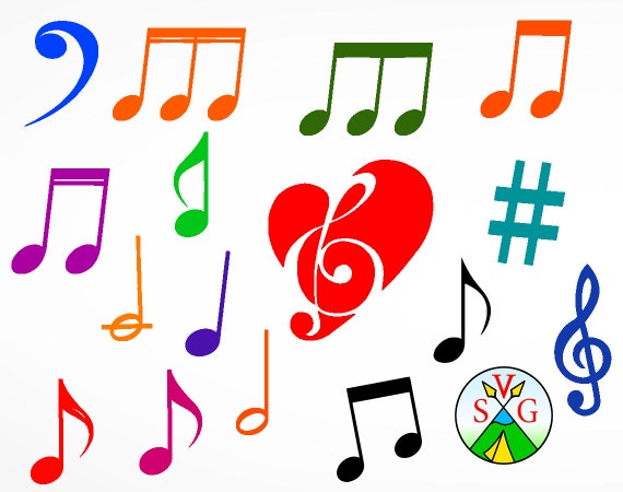 Download Sale Music Svg Cut Files Note Cricut Files Treble Clef Etsy