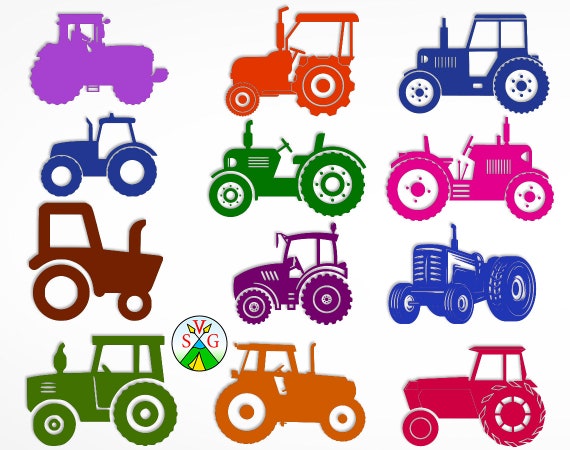 Download Sale Tractor Svg Cut Files Farm Cricut Files Tractor Etsy