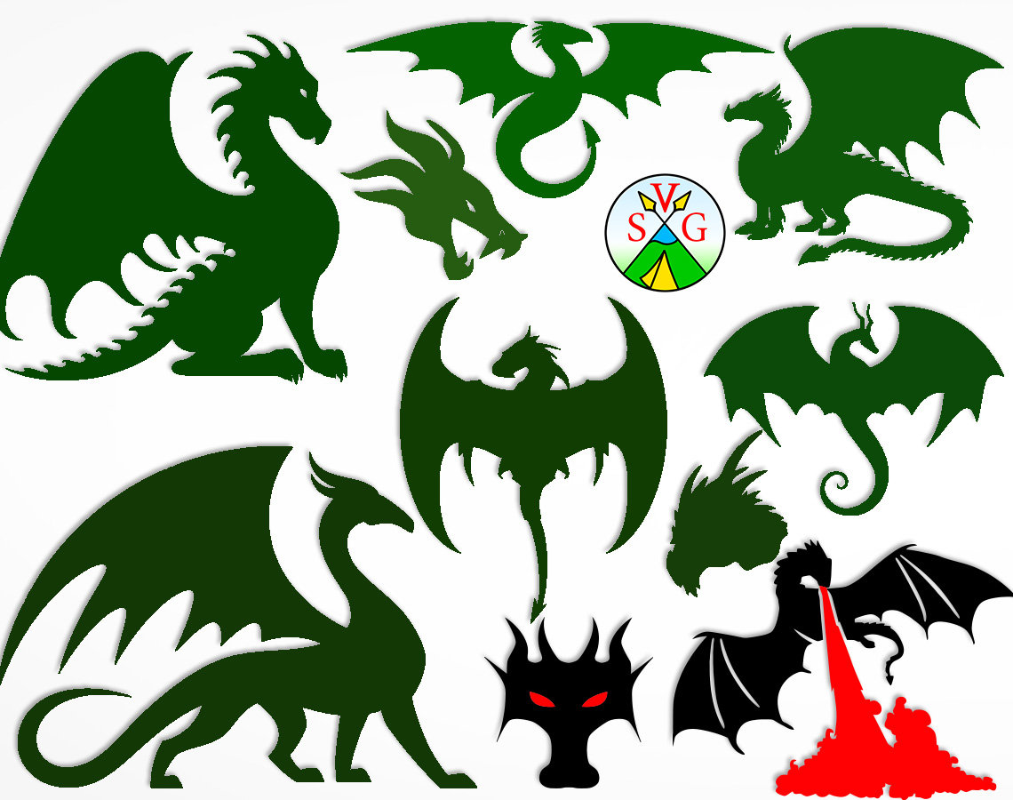 Download SALE Dragons svg cut files dragon cricut files animal | Etsy