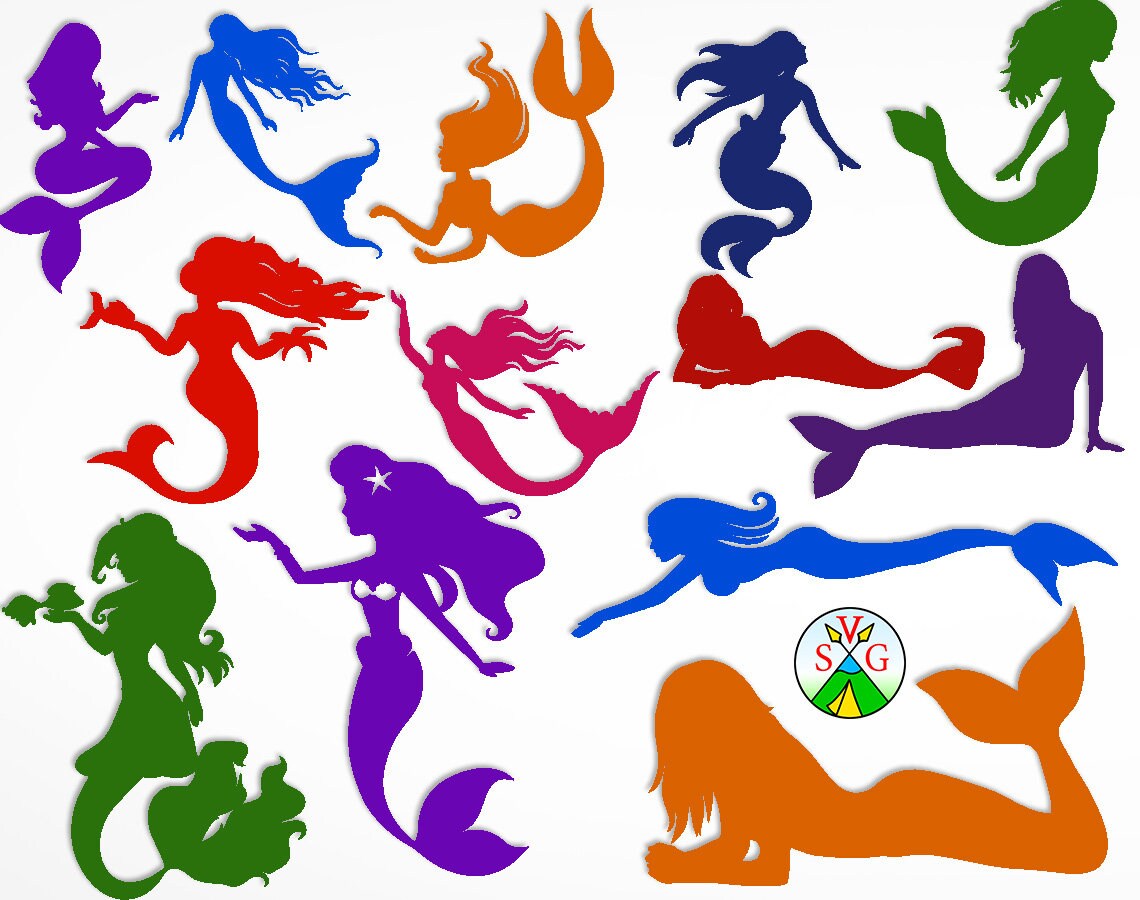 Download Sale Mermaid Svg Cut Files Sea Cricut Files Mermaid Etsy