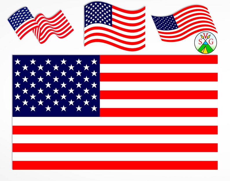 SALE American Flag Svg Cut Files Usa Flag Cricut Files | Etsy