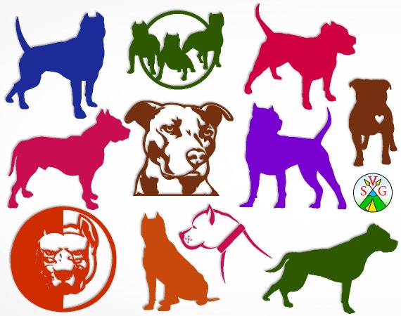 Download Sale Pitbull Svg Cut Files Dog Cricut Files Puppy Etsy