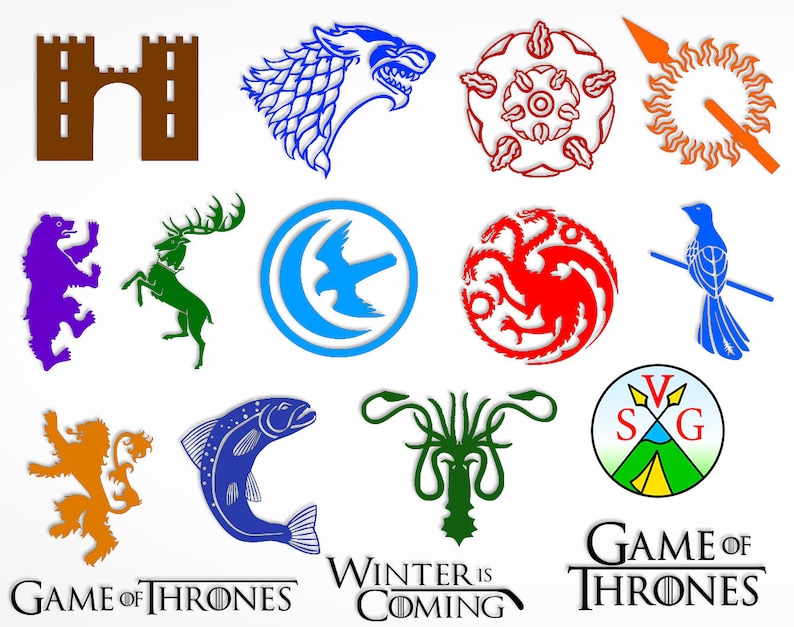 png SALE Lannister silhouette Game of thrones logo svg cut files dxf Game of thrones logo clipart- svg ST102 GOT cricut files
