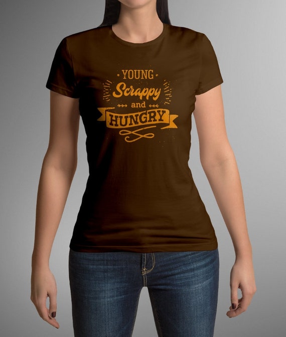 Rise Up Hamilton Shirt for Women Short Sleeve Young Scrappy /& Hungry Musical Tee Shirt