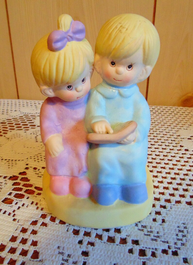 Statue Of Little Boy And Girl Etsy