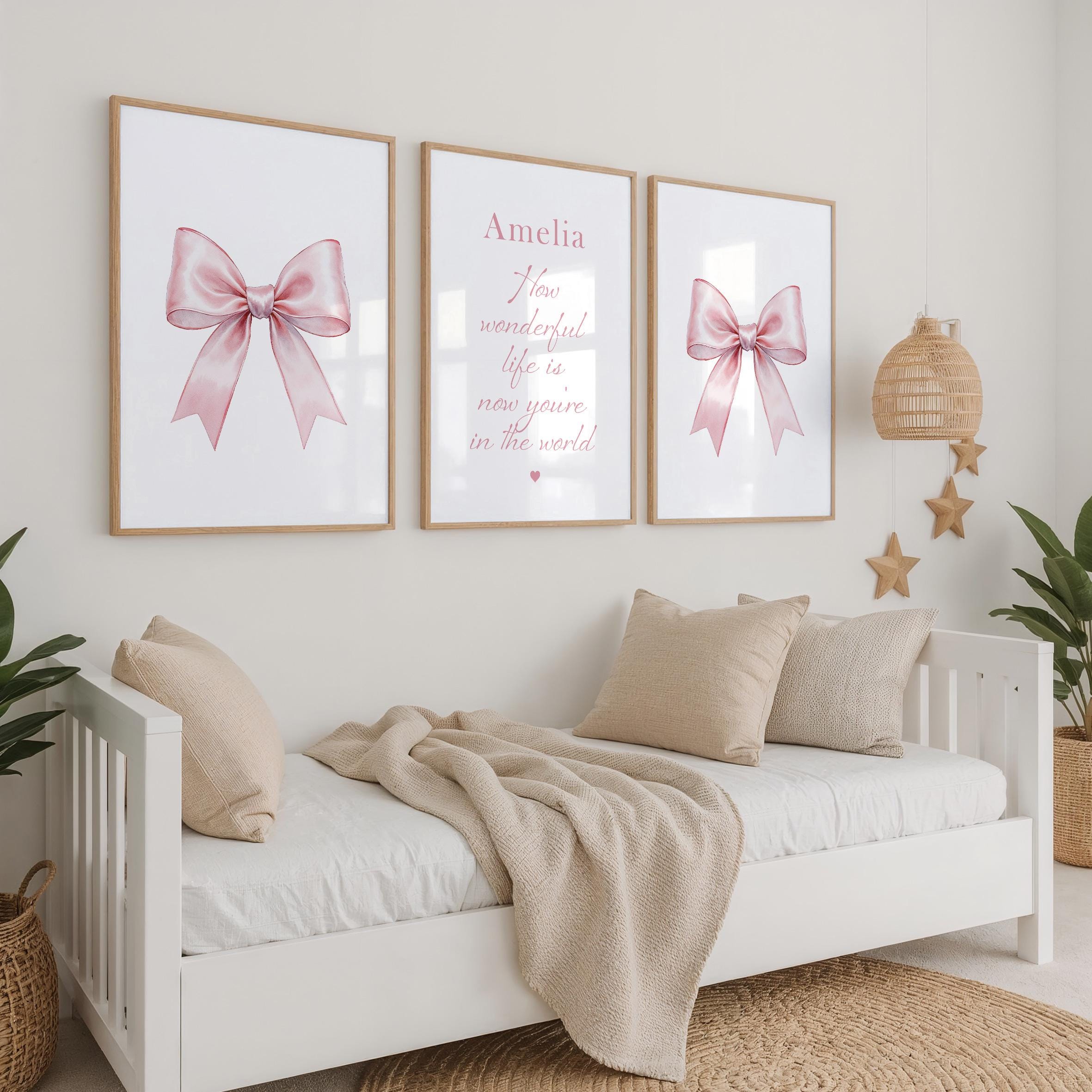Pechpell Wooden Nursery Sign - 'How Wonderful Life Is Now You're In The World', Rustic Floral Wall Art, 11.8 Inches - View #10