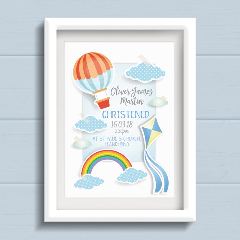 Christening Gift. Personalised Baby Boys Christening Keepsake Etsy