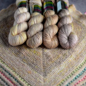 Yarn gradient kit // Rose Cardigan//  BKD Yarn // BKD Dream ( Merino / Alpaca / Silk )// four skeins color gradient