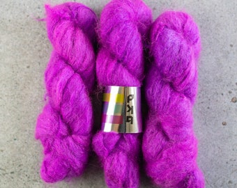 Hand Dyed Mohair Yarn, Chunky Mohair Sweater Yarn, BKD Yarn, Color