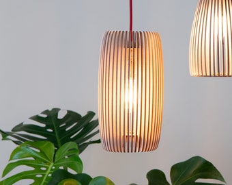 Hanging lamp Ferdinand, wooden lamp made of birch by rafinesse & tristesse