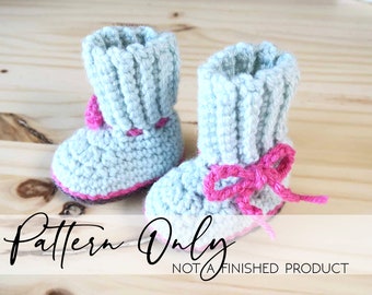 RESTEZ ! Bottes bébé | Chaussures bébé | Chaussons bébé | Patron au crochet PDF