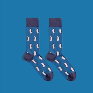Chaussettes Pingouin – Chaussettes En Coton Animaux Mignons | Cadeau d'hiver pour elle | Chaussures confortables et amusantes