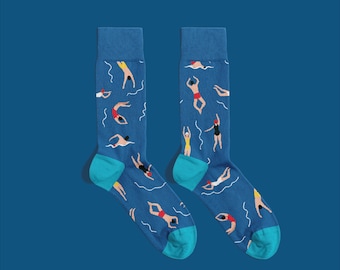 Water Sport Socks | men socks | colourful socks | women socks | unique socks | swimming socks | bathing socks | mismatch socks | BananaSocks