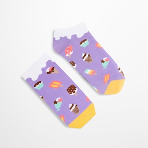 Ice-cream short Socks | women socks | colorful socks | men socks | unique socks | fun socks | ice-cream socks | summer socks | BananaSocks