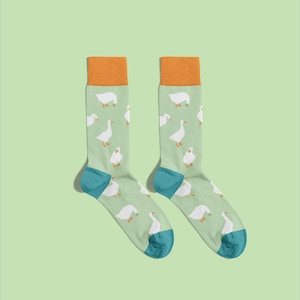 Goose Socks – Fun Animal Cotton Socks | Gift for Bird Lovers | Quirky Farm Socks