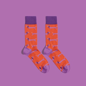 Happy Dachshund Socks – Cute Sausage Dog Cotton Socks | Gift for Dog Lovers