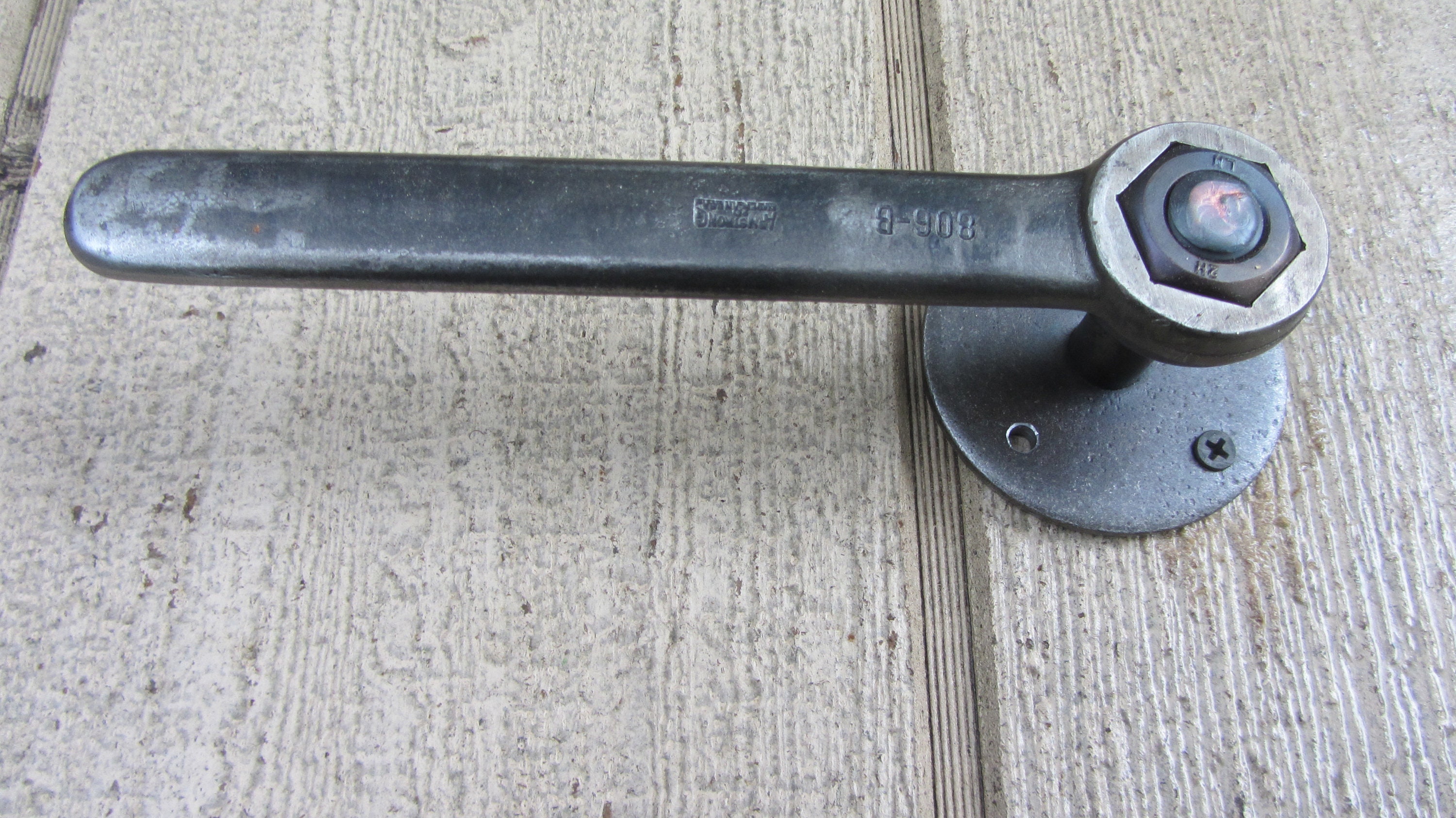 Wrench Door Handlespulls Barn Vintage Industrial Man Cave Wrench Art