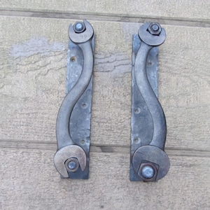 Wrench Door Handles-Pulls, Barn Door Handles, Drawer Pulls, Vintage Industrial Man Cave Antique Wrench Art