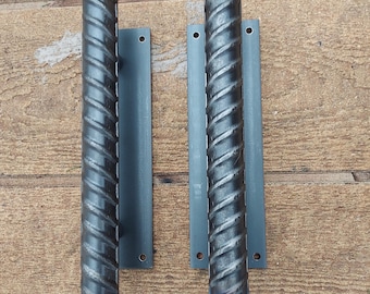 Griffe, Rustikale Griffe, Scheunentor, Rebar. Industrielle Türgriffe . Schwere Ausführung.