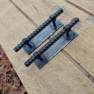Handles, Rustic handles, Barn Door, Rebar. Industrial Door Handles